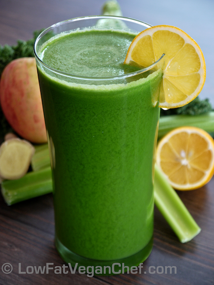 Kale and shop celery juice