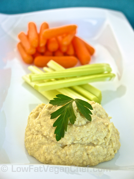 Oil Free Low Fat Chickpea Hummus