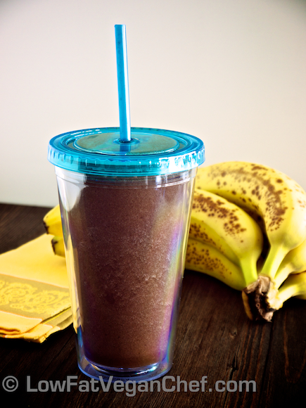 Sinless Fat Free Vegan Chocolate Banana Shake Recipe