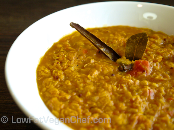 Fat Free Vegan Indian Tarka Chana Dal (An Easy Oil-Free Curry Recipe)