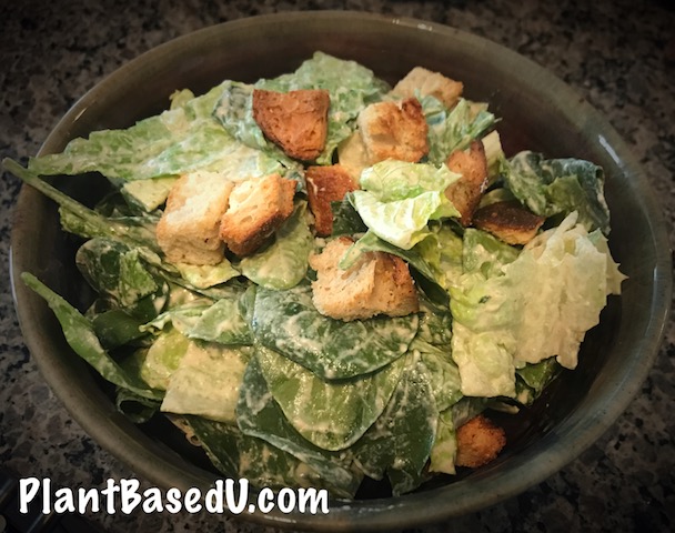 The Best Raw Vegan Caesar Salad Dressing Recipe! (Plant Based and Oil-Free)