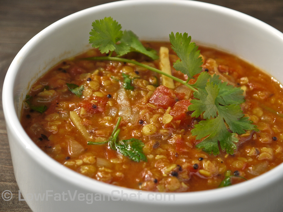 Low Fat Vegan Red Lentil Tarka Dal (1)