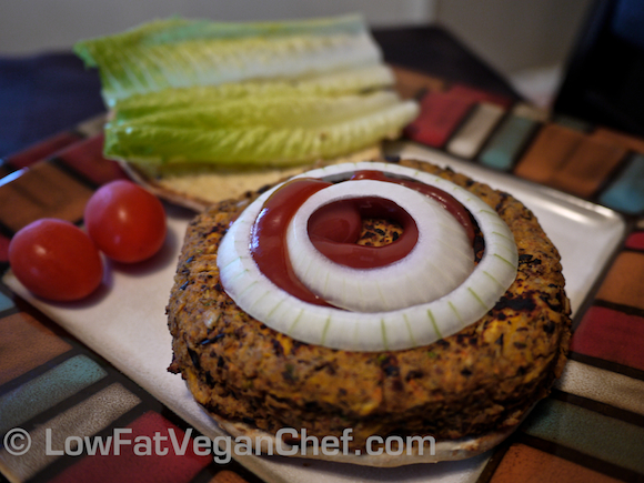 Gluten Free Vegan Yam Black Bean Burgers (Adapted From TheGlutenFreeVegan.com) 