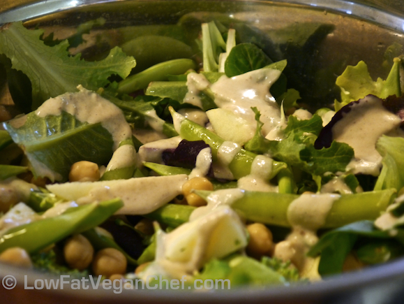 Sweet and Savory Asian Salad with Orange Sesame Dressing