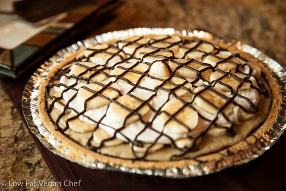 Plant-Based Chocolate Banana Cream Pie - Oh My! (Dairy-Free and Vegan!)