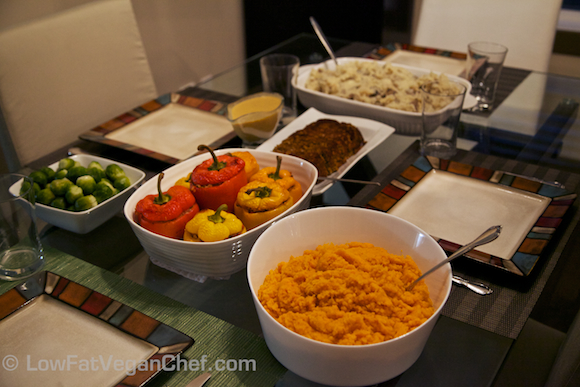 Low Fat Plant-Based Thanksgiving Celebrating the Delicious Fall Veggies in All Their Glory!