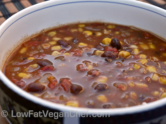 Quick and Easy Plant-Based Mexican Black Bean Corn Soup (Vegan)
