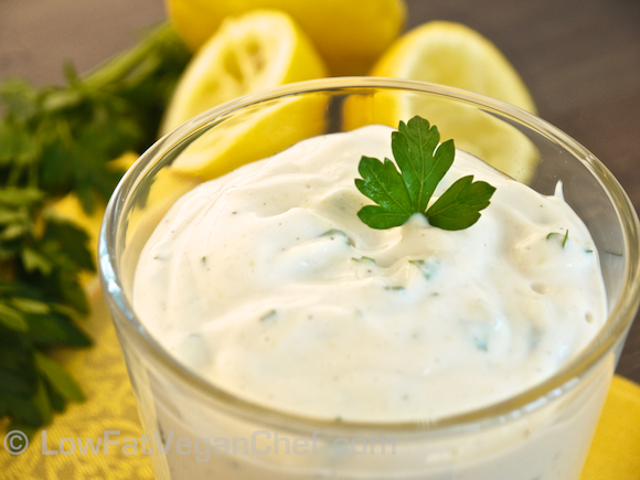 Low Fat Herbed Tofu Ranch Dip (With Silken Tofu)